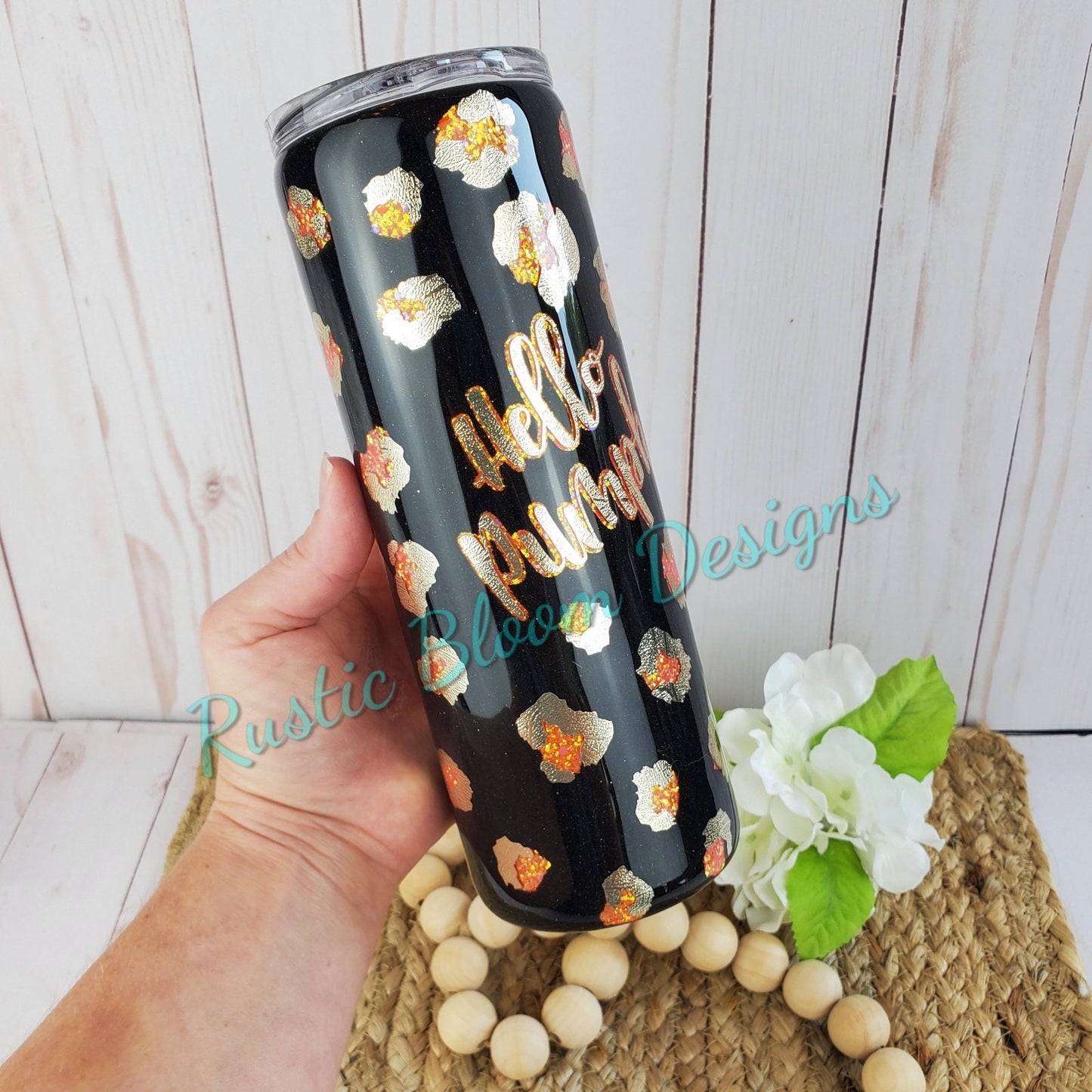 Sunflower Tumbler/ Sunflower Leopard Tumbler/ glitter tumbler/ epoxy tumbler/ Mother’s Day/ mom day/ girl day/ sunflowers/ leopard/