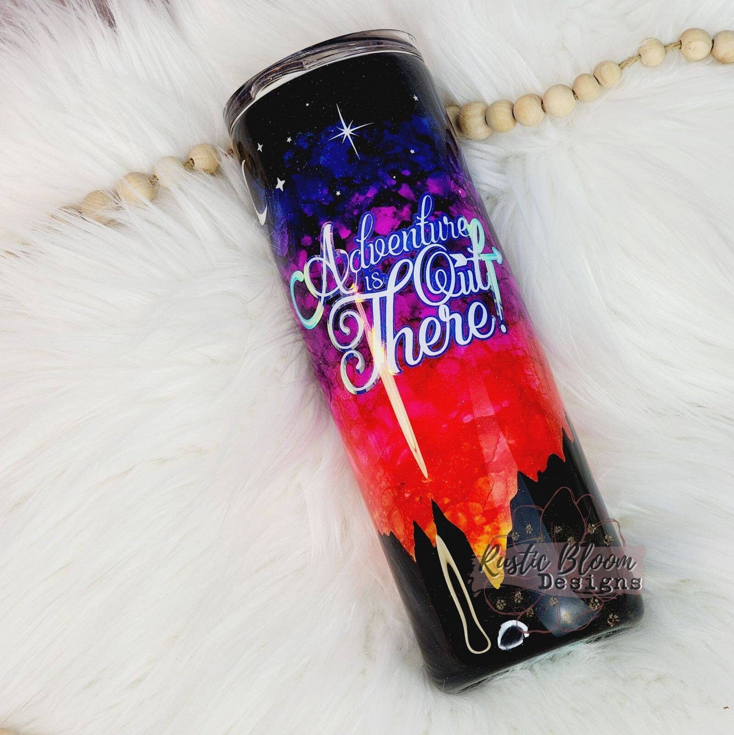 Mountain Sunset Tumbler Ombre Custom Insulated Stainless Steel Coffee Travel Mug Personalized Gift for Her Water Cup Cold Hot drinking Cup