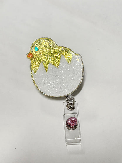 Bunny Badge Reel, Easter Badge Reel, Bunny Butt Badge Reel, Cute Badge Reel, Nurse badge reel Retractable Badge Reel Glitter Badge Reel