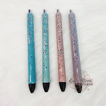 Elegant Vintage Ombre Glitter Gel Pen