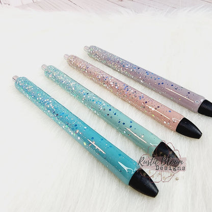 Elegant Vintage Ombre Glitter Gel Pen