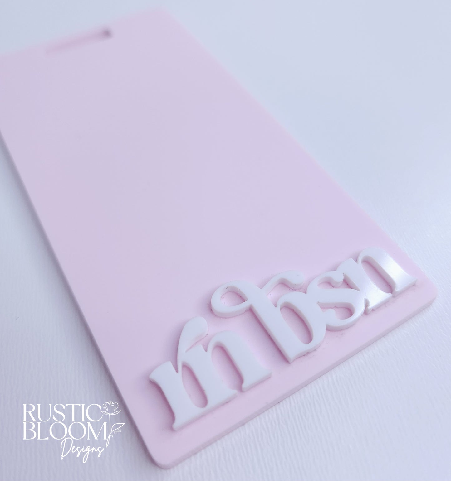 Custom Acrylic Badge Buddy | Personalized Name & Title