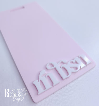 Custom Acrylic Badge Buddy | Personalized Name & Title
