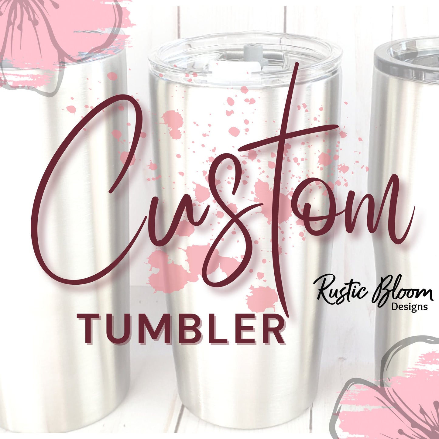 Custom Tumbler Personslized Glitter Gift for Her Him Water Cup Travel Mug To Go Insulated Stainless Steel  with Straw mother's Day Father's