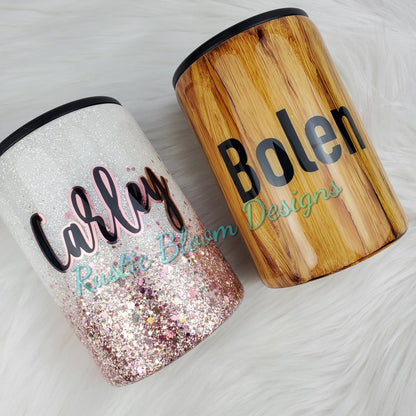 GLITTER Bride and Groom Tumbler Bridal Party Gift Mrs. MR. Personalized Bride To Be Custom Tumbler Wifey Hubby Coffee mug Can Coozie wedding