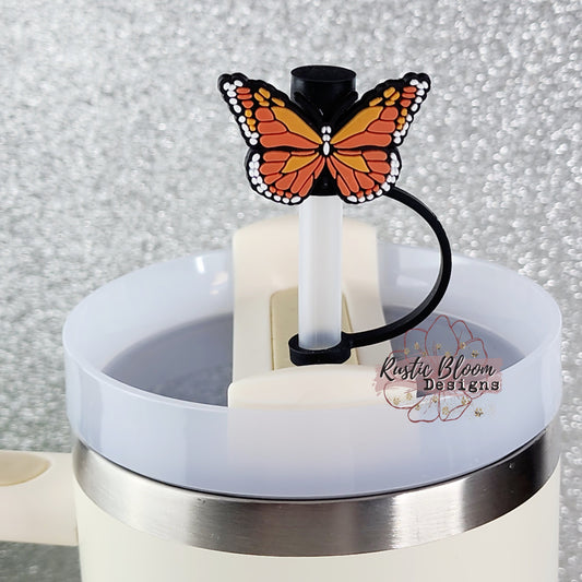 BUTTERFLY  Straw Topper Straw Cap Straw Buddy Gift Simple Tumbler Topper Gift for Her, Dust Straw protectors Cute Tumbler Topper
