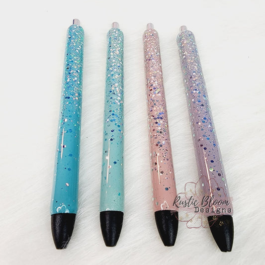 Elegant Vintage Ombre Glitter Gel Pen