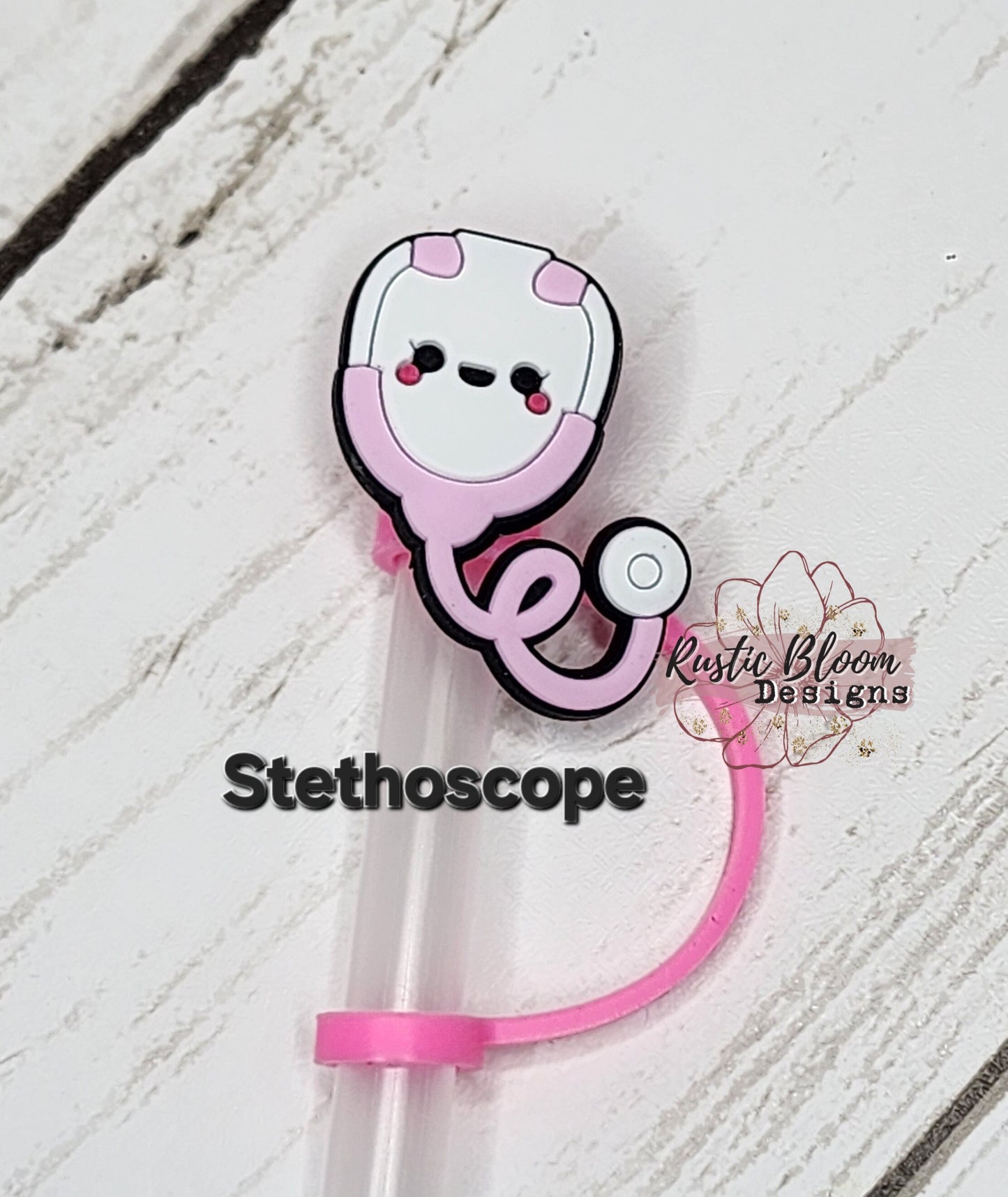 Medical Straw Topper Nurse Straw Cap Straw Buddy Stanley Straw Topper Pharmacist Medical Gift Simple Modern Tumbler Topper Stethoscope Scrub