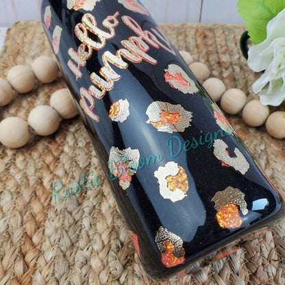 Sunflower Tumbler/ Sunflower Leopard Tumbler/ glitter tumbler/ epoxy tumbler/ Mother’s Day/ mom day/ girl day/ sunflowers/ leopard/