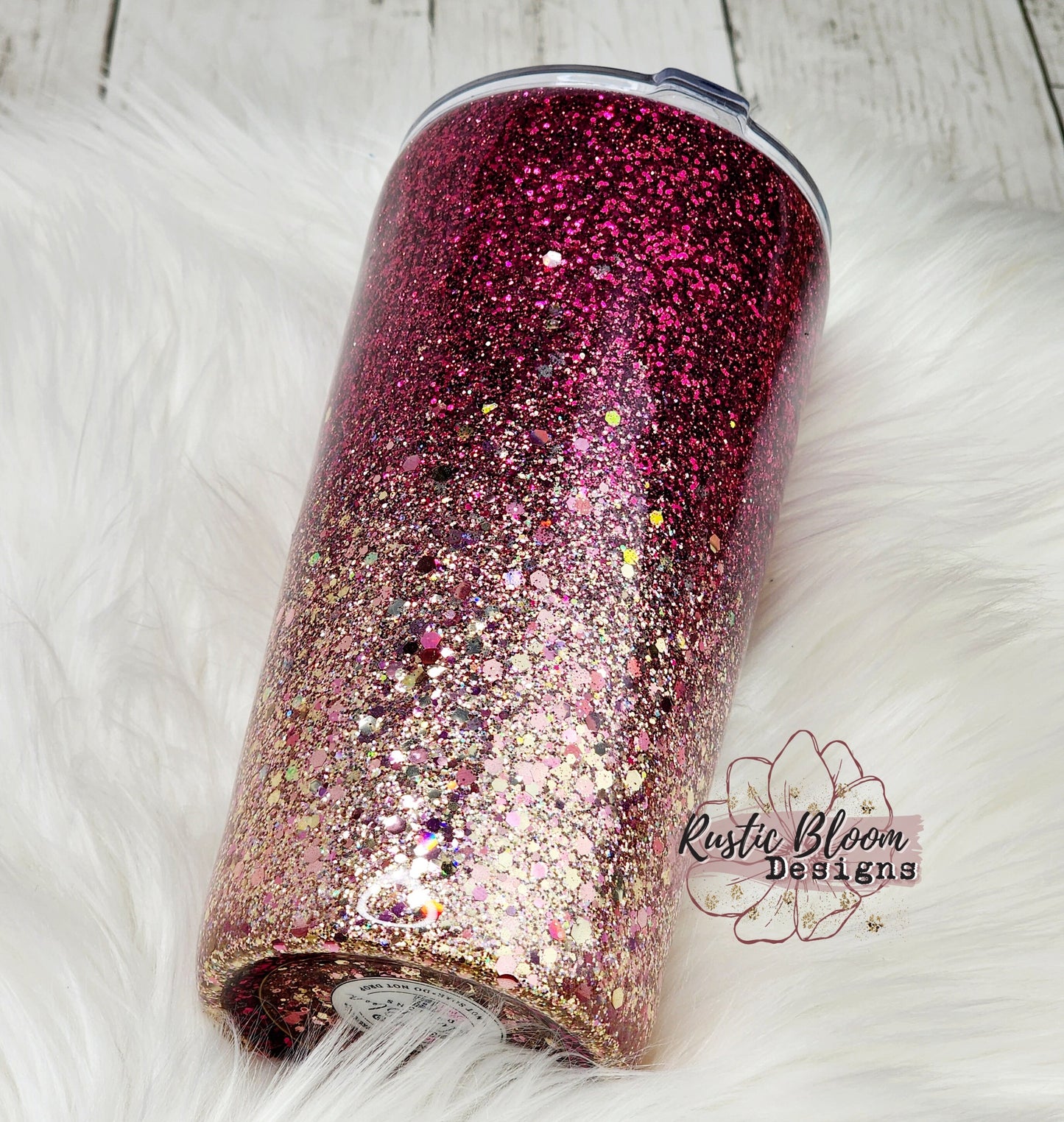Glitter Berry Purple Gold Tumbler Mother's Day Gift for Her Custom Insulated Teacher Travel Coffee Mug Personalized Cup Handle Mama Mimi
