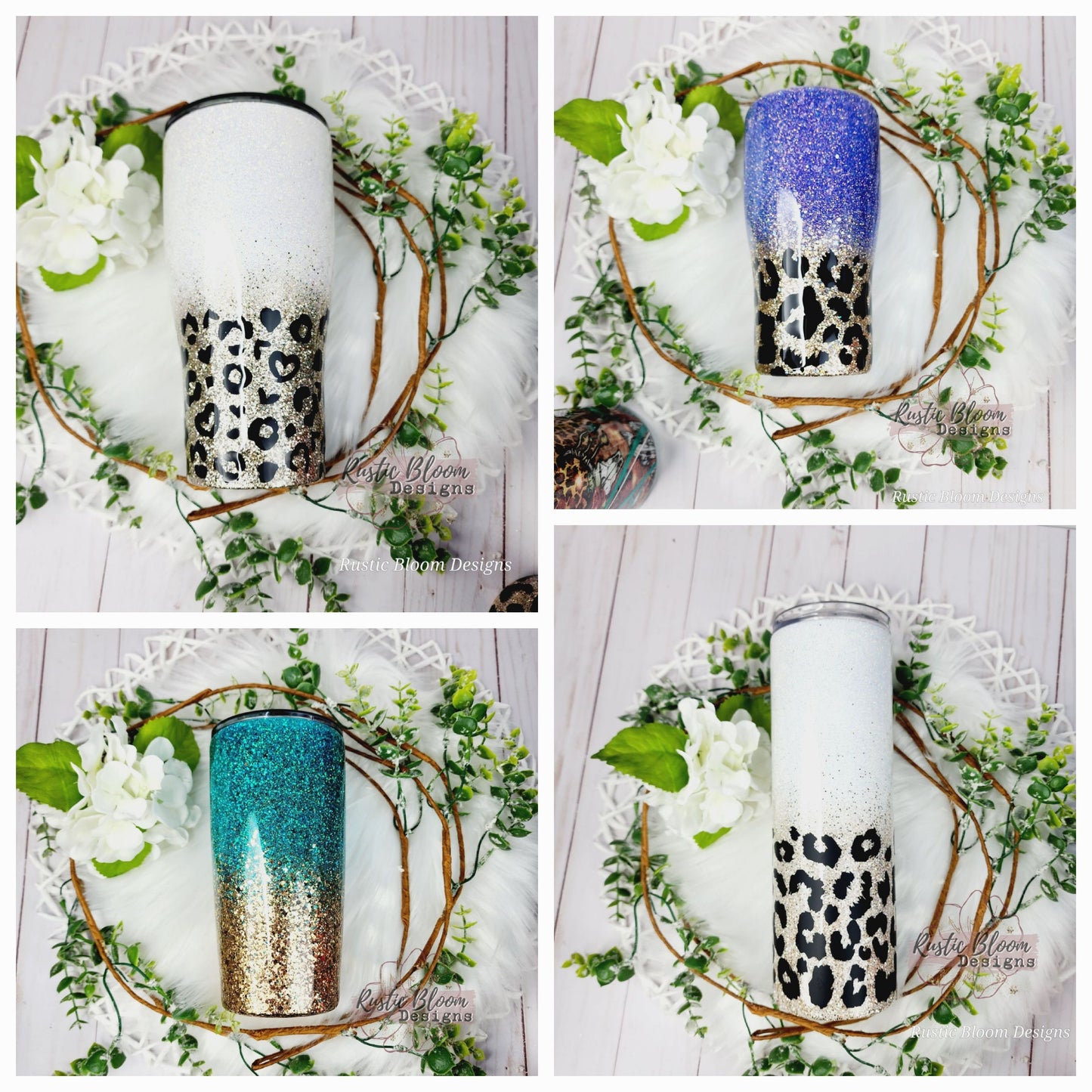Leopard Tumbler gift for Mom custom travel mug Personalized Cheetah Tumbler dog mom tumbler Leopard Ombre 30oz tumbler glitter