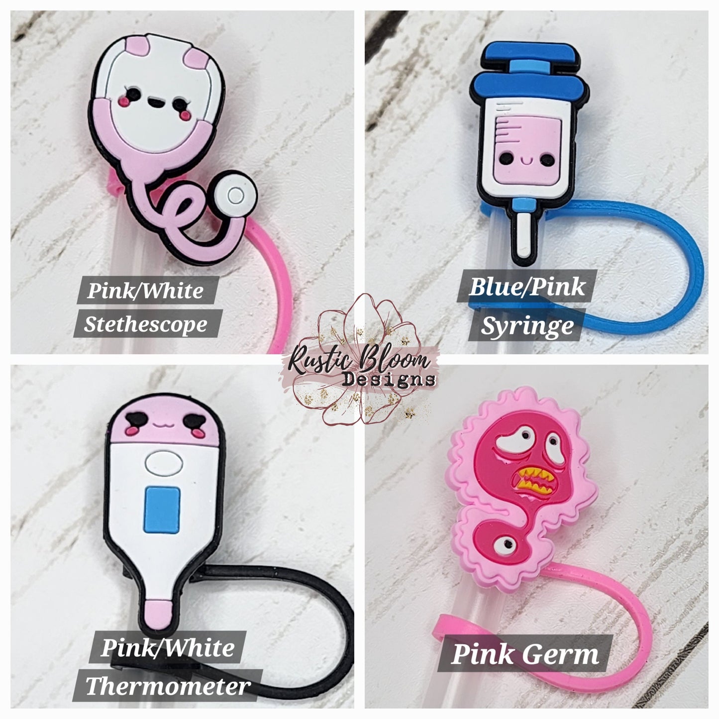 Medical Straw Topper Nurse Straw Cap Straw Buddy Stanley Straw Topper Pharmacist Medical Gift Simple Modern Tumbler Topper Stethoscope Scrub
