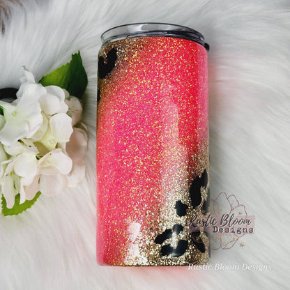 LEOPARD Pink Glitter Tumbler Mother's Day Gift for Her Custom Cups Nurse Gifts Personalized Tumbler Nurses gift Teacher Appreciation