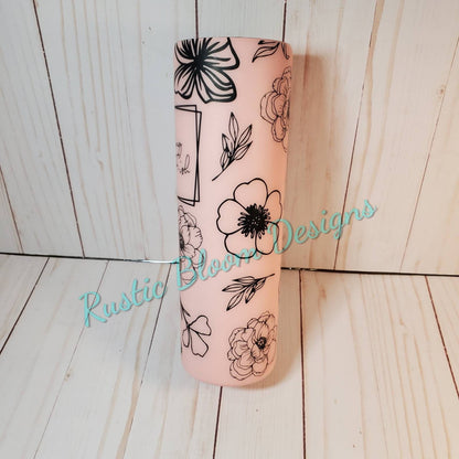 Floral Tumbler gift for mom travel mug mom tumbler gift for Flower Tumbler Epoxy Tumbler Custom Tumbler Personalized gift for mom girlfriend