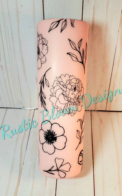 Floral Tumbler gift for mom travel mug mom tumbler gift for Flower Tumbler Epoxy Tumbler Custom Tumbler Personalized gift for mom girlfriend