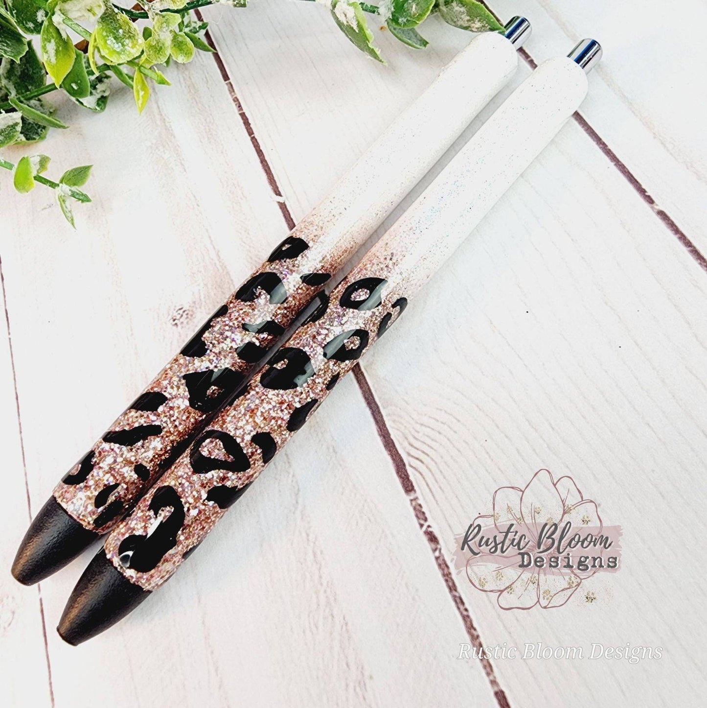 Personalized Glitter Pens Ombre  Leopard Pen Epoxy Cheetah pens Nurse Gift Writing Pen Teacher Gifts Ideas Gel Pens Custom gold pens glitter