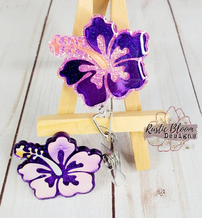 Flower Glitter Badge Reel Personalized Nurse Gift Teacher Name Tag glitter Badge Nurse Badge Reel Summer Badge Reel