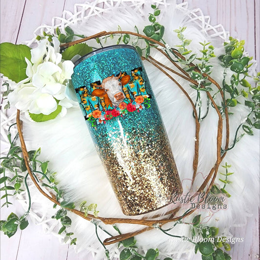Mom Tumbler for Mother's Day Mother's Day gifts Western Mom cute mom tumbler gift for Mother's Day 20oz tumbler Personalized glitter mug