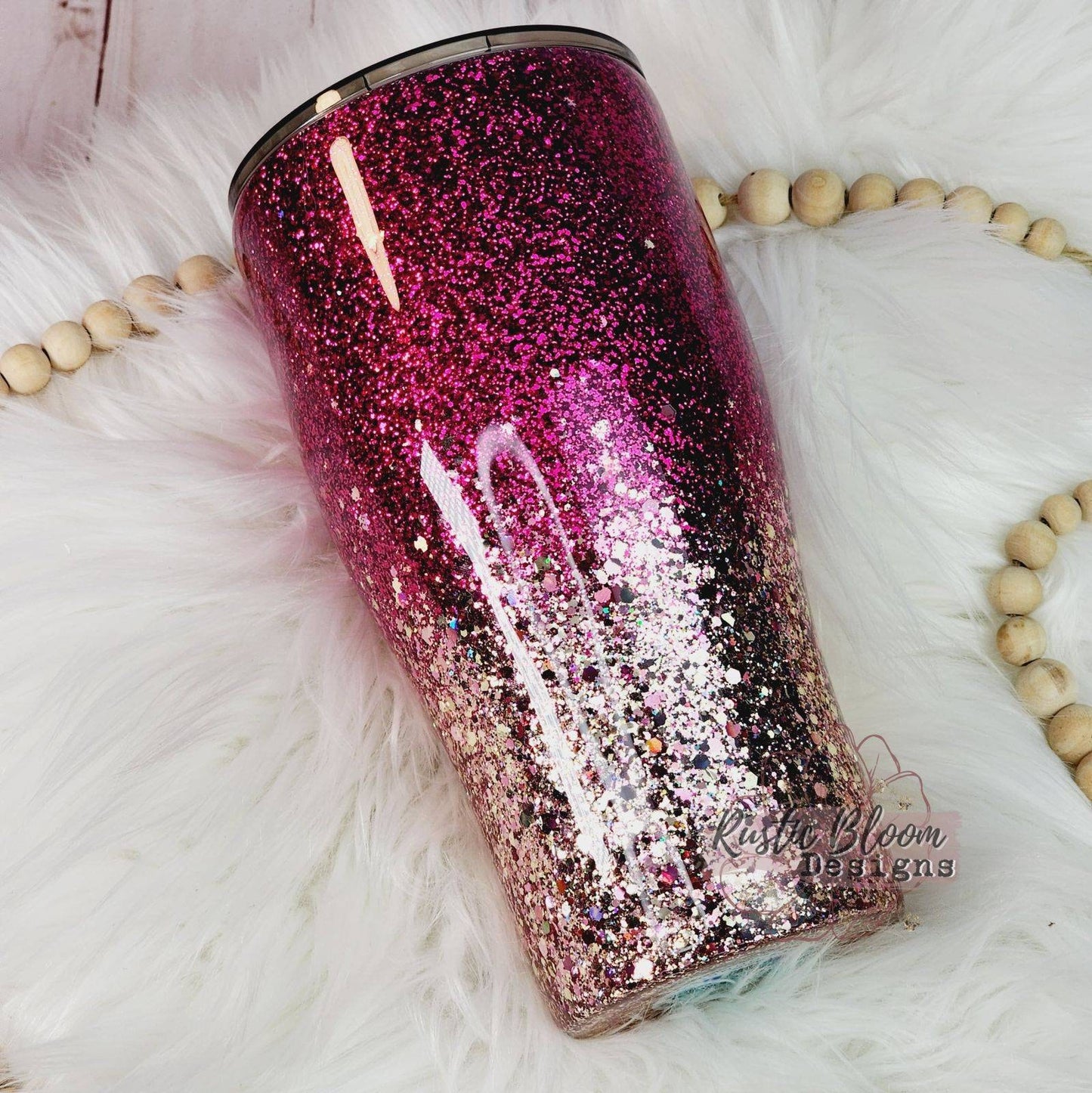 Glitter Berry Purple Gold Tumbler Mother's Day Gift for Her Custom Insulated Teacher Travel Coffee Mug Personalized Cup Handle Mama Mimi