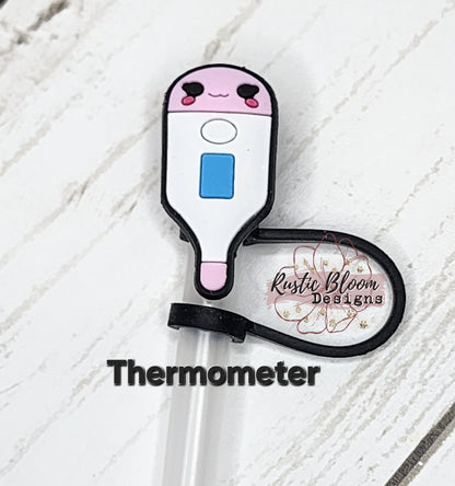 Medical Straw Topper Nurse Straw Cap Straw Buddy Stanley Straw Topper Pharmacist Medical Gift Simple Modern Tumbler Topper Stethoscope Scrub