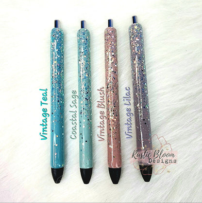 Elegant Vintage Ombre Glitter Gel Pen