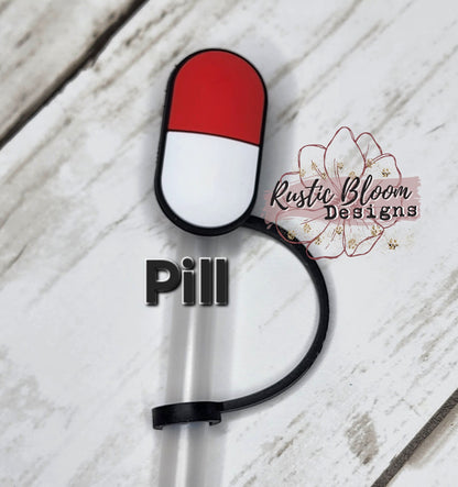 Medical Straw Topper Nurse Straw Cap Straw Buddy Stanley Straw Topper Pharmacist Medical Gift Simple Modern Tumbler Topper Stethoscope Scrub