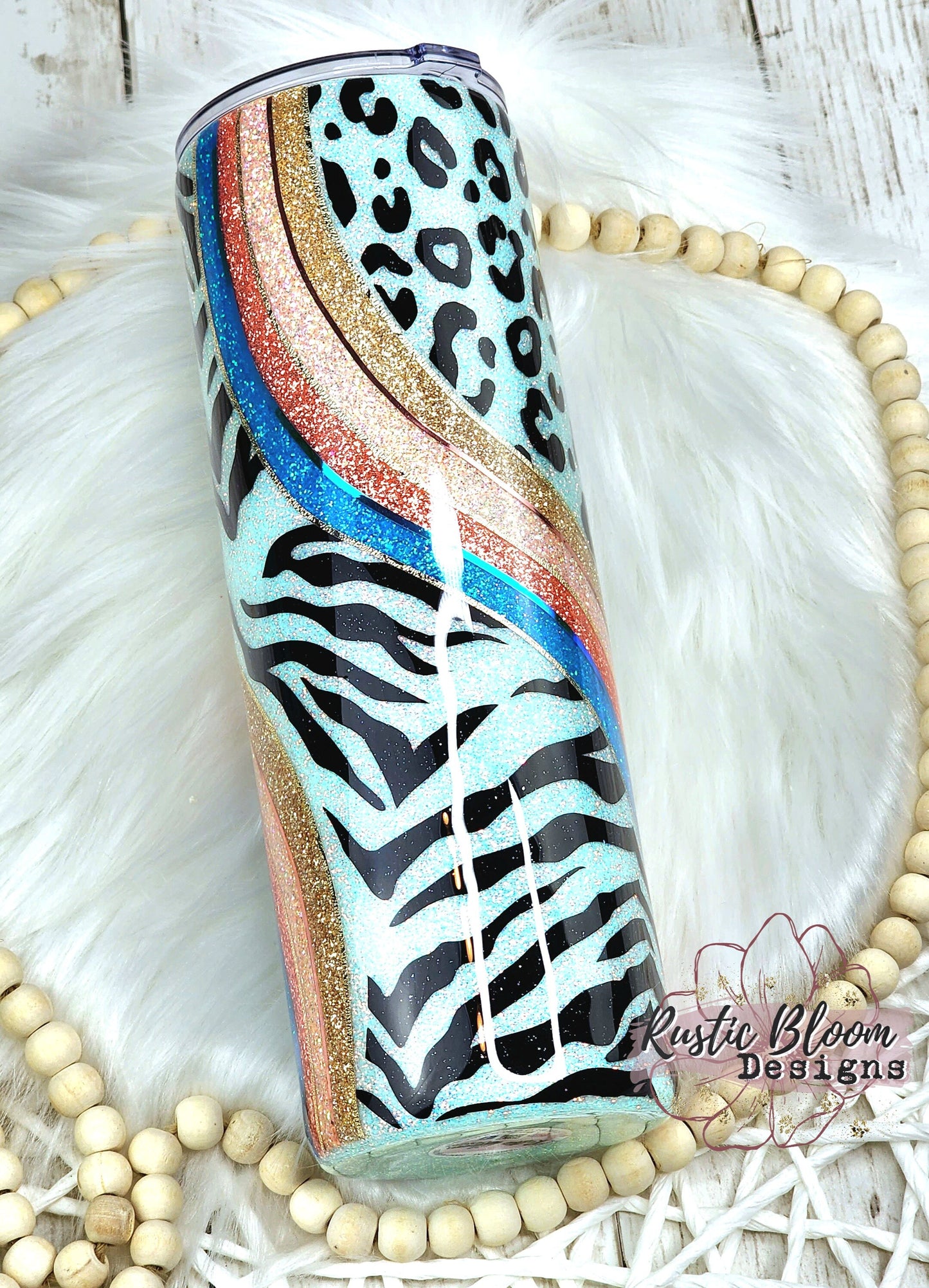 Leopard Zebra Glitter Tumbler Retro waves Swirl Tumbler Gift for Her mom Custom Cups Nurse Gifts Personalized gifts Insilated Custom Tumbler