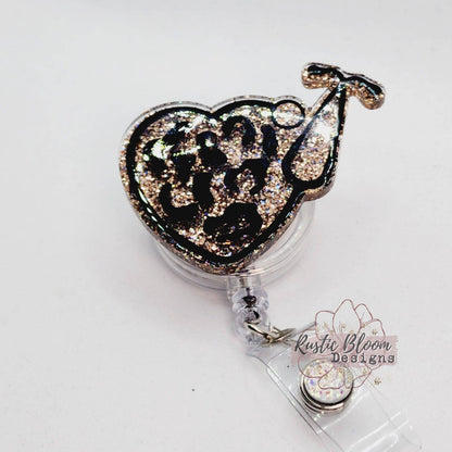 Nurse Heart Glitter Stethescope Badge Reel Interchangeable Custom nurse gift for her teacher gift personalized Healthcare Badge Holder