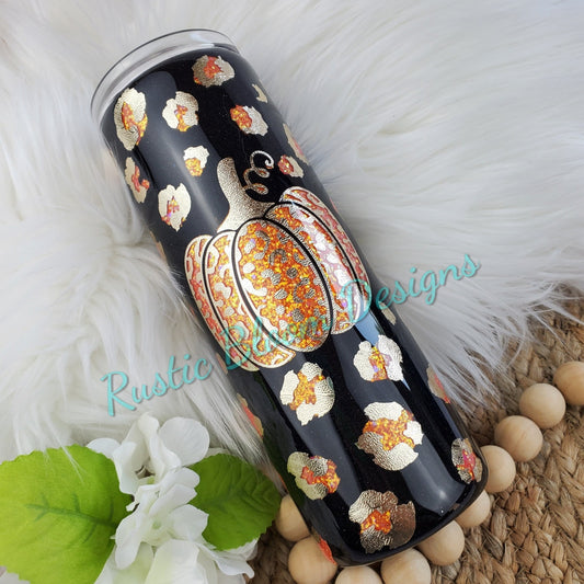 Sunflower Tumbler/ Sunflower Leopard Tumbler/ glitter tumbler/ epoxy tumbler/ Mother’s Day/ mom day/ girl day/ sunflowers/ leopard/