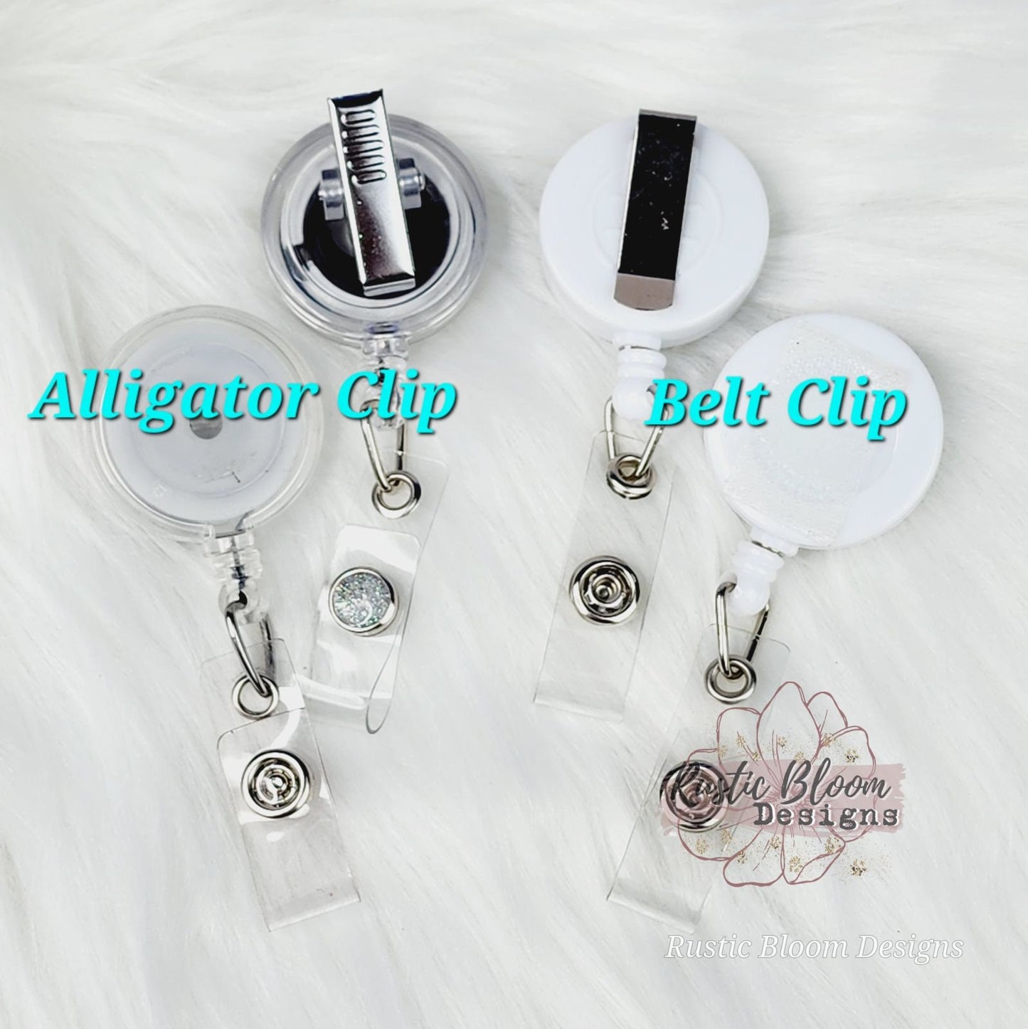 Glitter Sunflower Badge Reel Retractable Interchangeable Nurse Name Holder Custom Gift For Her Work ID holder Teacher ID Tag