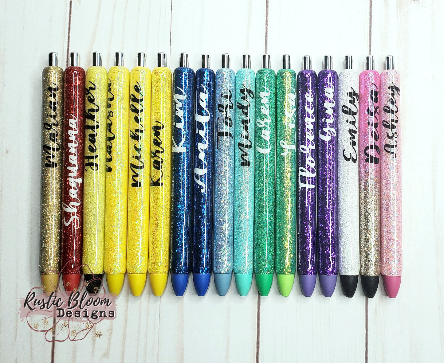 Personalized Gel Glitter Pen, Custom Made Pens  Nurse Gift, Teacher Gift, Epoxy Pen Glitter Pen Gel Pen Refillable Work pen, Christmas gift