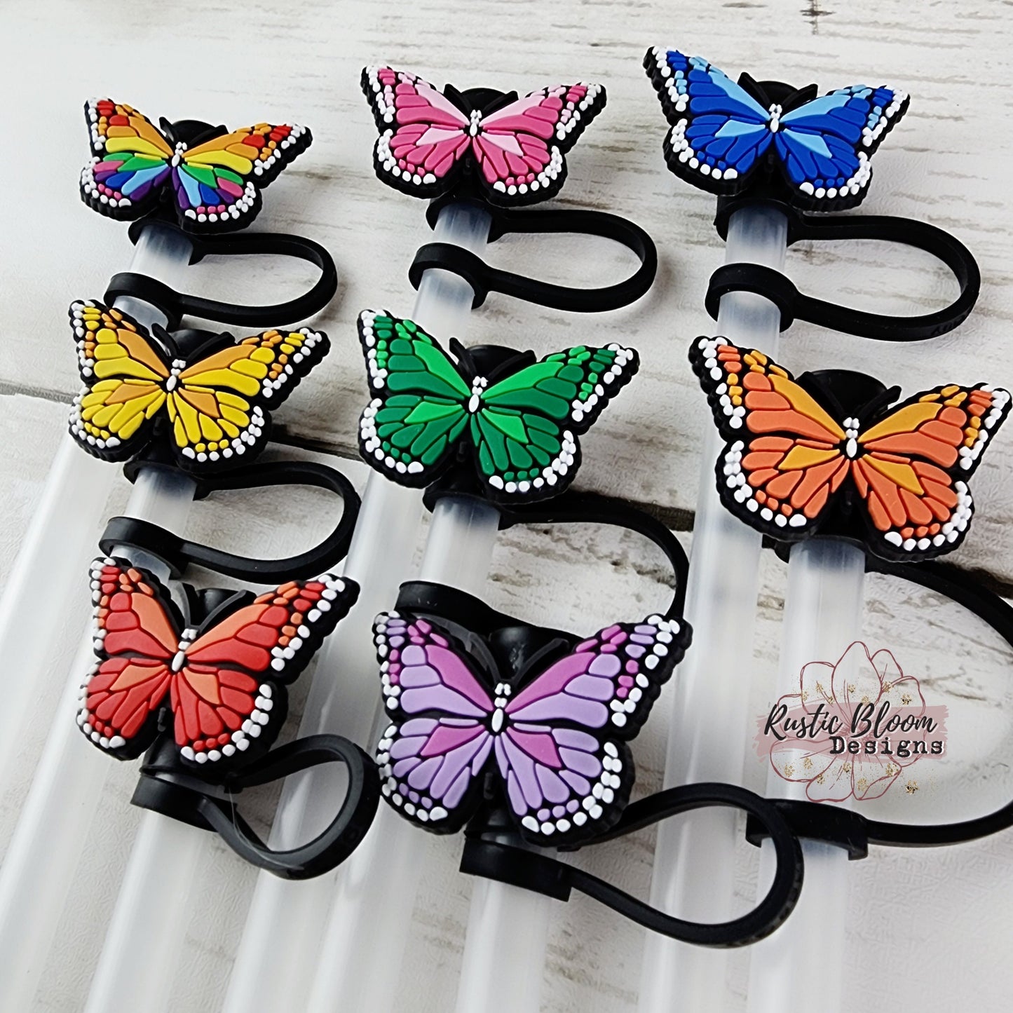 BUTTERFLY  Straw Topper Straw Cap Straw Buddy Gift Simple Tumbler Topper Gift for Her, Dust Straw protectors Cute Tumbler Topper