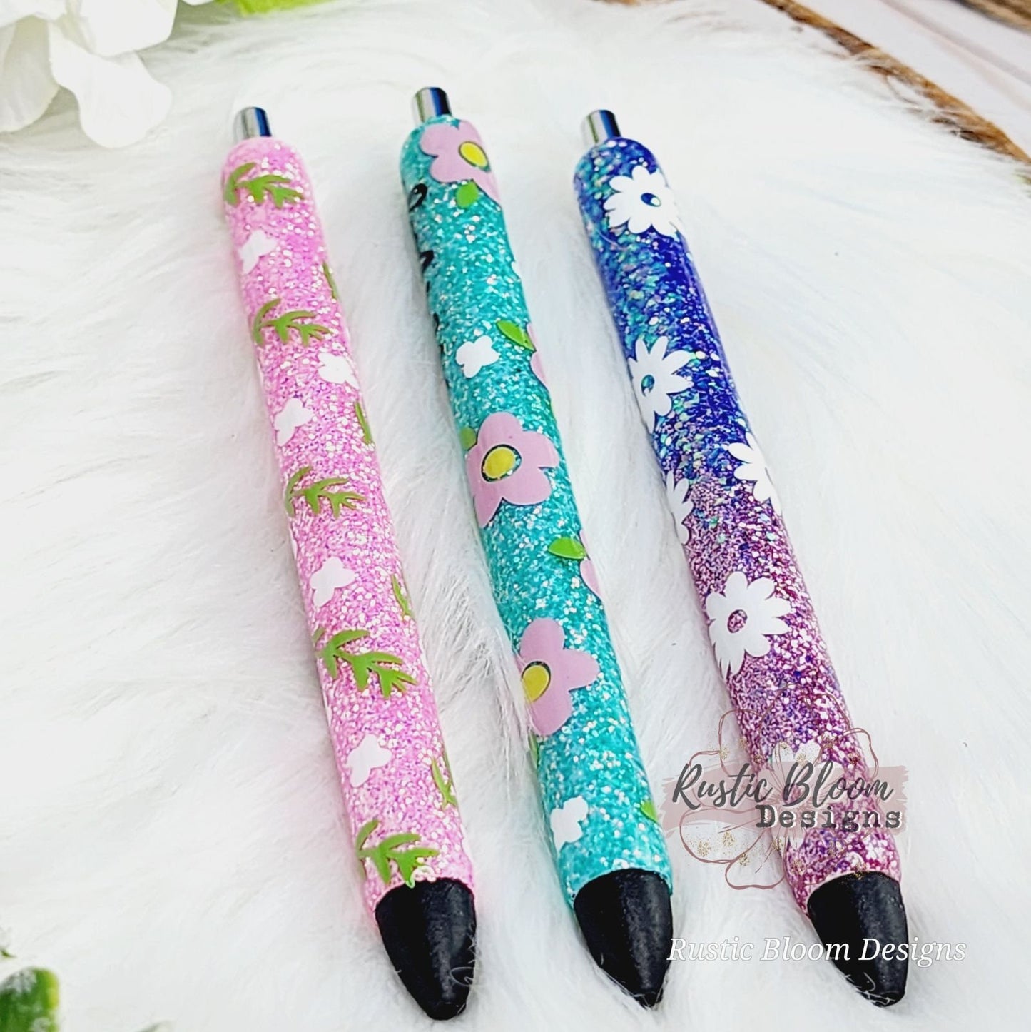 Custom Glitter Pen Ink Joy Gel Pen Personalized Epoxy Retractable Refillable Leopard Print Cheetah Ombre Gift for her Nurse Work Pen Teacher