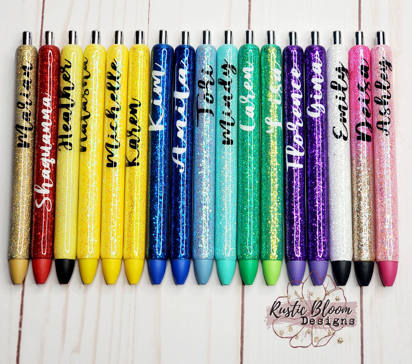Personalized Gel Glitter Pen, Custom Made Pens  Nurse Gift, Teacher Gift, Epoxy Pen Glitter Pen Gel Pen Refillable Work pen, Christmas gift